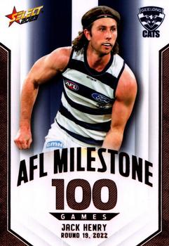 2023 Select AFL Footy Stars - AFL Milestones Games #MG33 Jack Henry Front